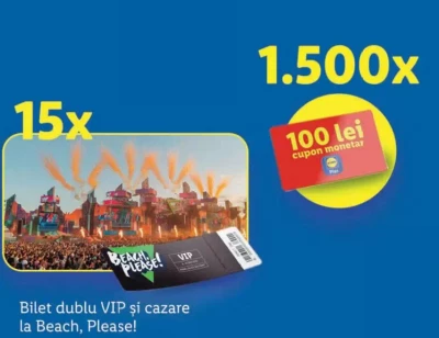 Bilet dublu VIP și cazare — la Beach, Please!