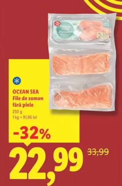 File de somon fără piele — 250 g