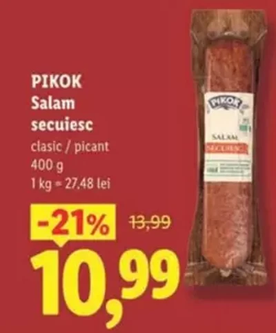 PIKOK Salam secuiresc — clasic / picant 400 g