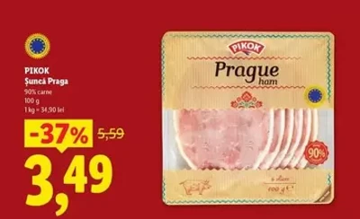 Prague ham — 90% carne, 100 g