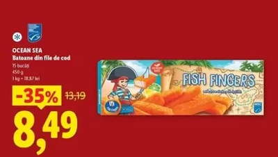 Batoane din file de cod — 450 g