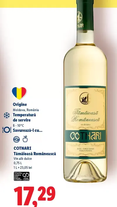 Cotnari - Tamaioasă Românească