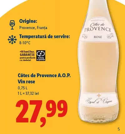 Côtes de Provence A.O.P. Vin rose