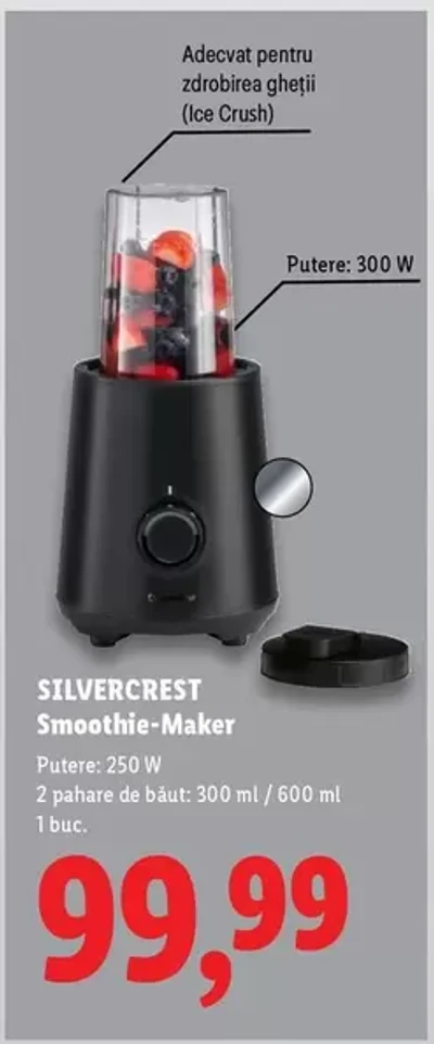 Smoothie-Maker — 2 pahare de baut: 300 ml / 600 ml